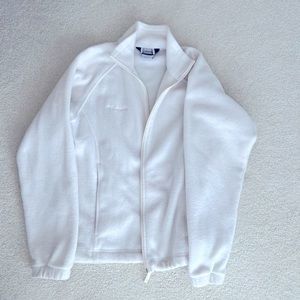 White Columbia fleece zip up